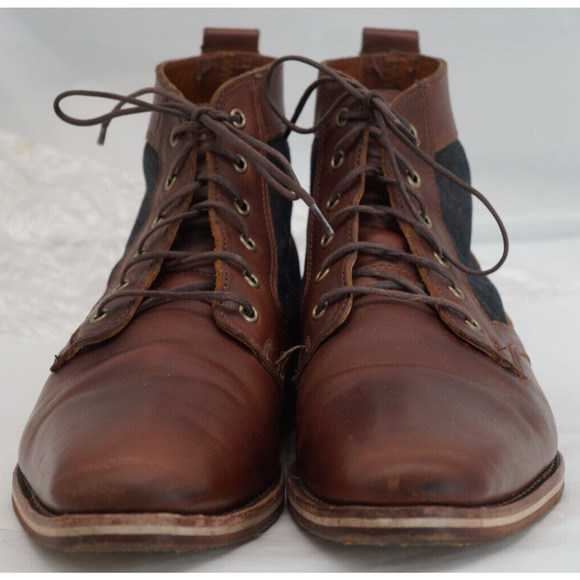$499.00 HELM Boots Men's Lace-up Leather Brown MADE IN USA - Size 10 - Picture 4 of 11